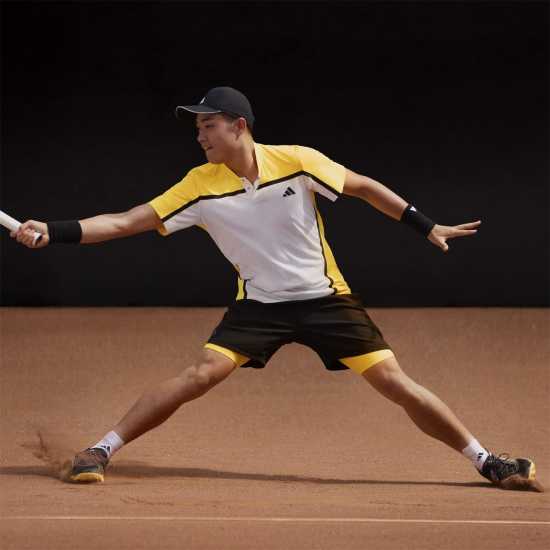 Adidas Блуза С Яка Tennis Heat.rdy Pro Freelift Henley Polo Shirt  Мъжко облекло за едри хора