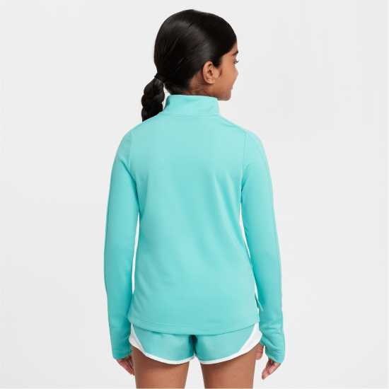 Nike Older Girls Dri-Fit Long Sleeve Half Zip Зелен мраз Атлетика