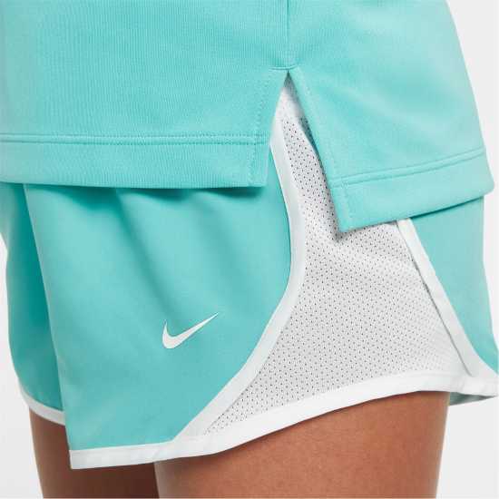 Nike Older Girls Dri-Fit Long Sleeve Half Zip Зелен мраз Атлетика