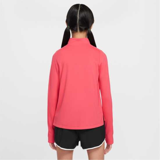 Nike Older Girls Dri-Fit Long Sleeve Half Zip Астер Розово Атлетика