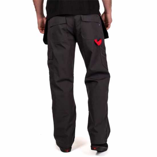 Lee Cooper Workwear Holster Pocket Trousers Сиво/Черно Работни панталони