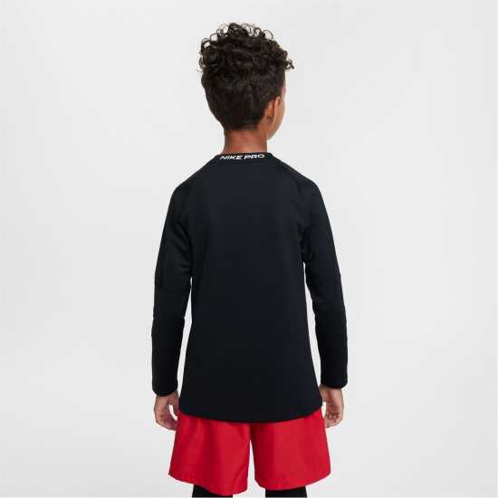 Nike Pro Big Kids' (Boys') Dri-FIT Long-Sleeve Training Crewneck Top  Атлетика