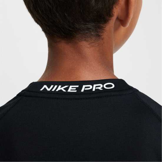 Nike Pro Big Kids' (Boys') Dri-FIT Long-Sleeve Training Crewneck Top  Атлетика