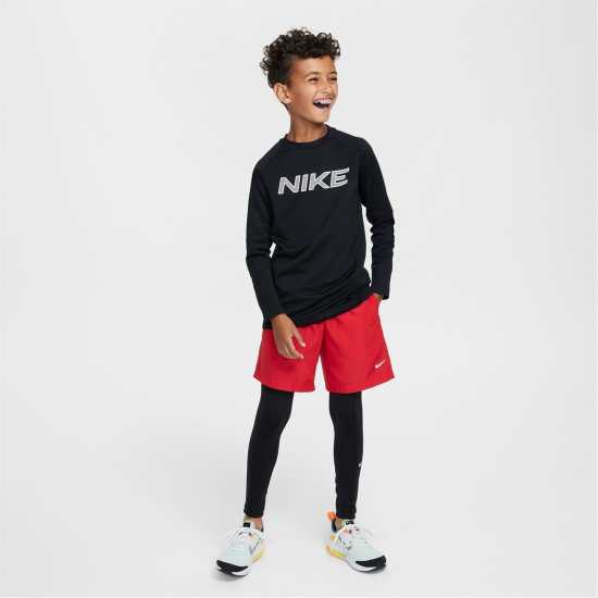 Nike Pro Big Kids' (Boys') Dri-FIT Long-Sleeve Training Crewneck Top  Атлетика