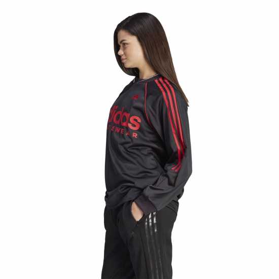 Adidas Jacquard Long-Sleeve Top Jersey Womens T-Shirt  Дамски тениски и фланелки