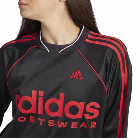 Adidas Jacquard Long-Sleeve Top Jersey Womens T-Shirt  Дамски тениски и фланелки