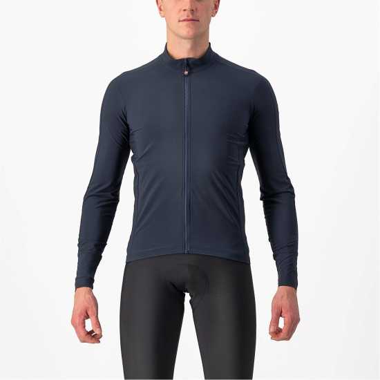 Castelli Flight Jersey Савил Син Мъжки тениски с яка