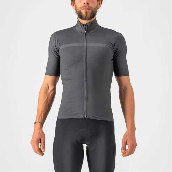 Castelli Therm Mid Sn99 Сиво Мъжки тениски с яка