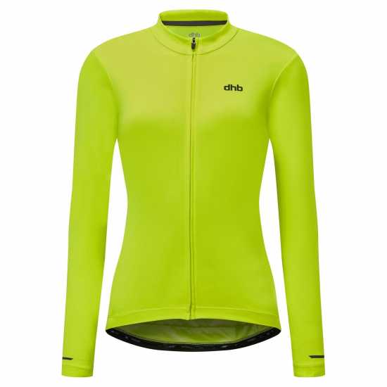 Dhb Women's Long Sleeve Jersey 2.0 Жълто Облекло за колоездене