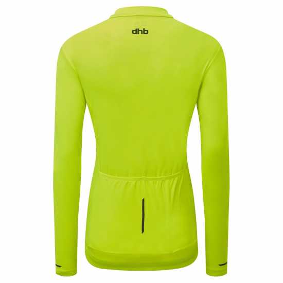 Dhb Women's Long Sleeve Jersey 2.0 Жълто Облекло за колоездене