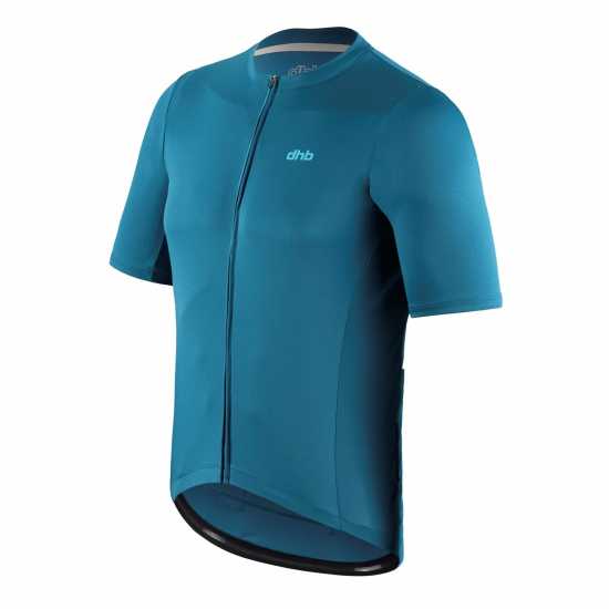 Dhb Blok Men's Classic Short Sleeve Jersey Синьо мастило Мъжки тениски с яка