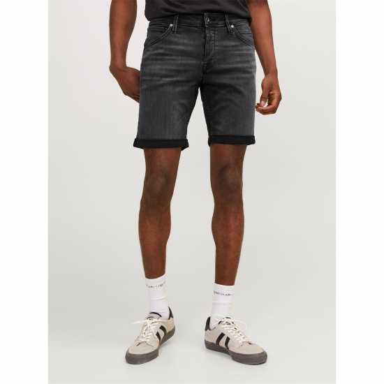 Дънкови Къси Панталони Jack And Jones Fox 344 Denim Shorts  Мъжко облекло за едри хора