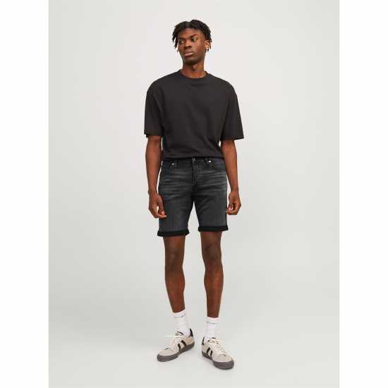 Дънкови Къси Панталони Jack And Jones Fox 344 Denim Shorts  Мъжко облекло за едри хора