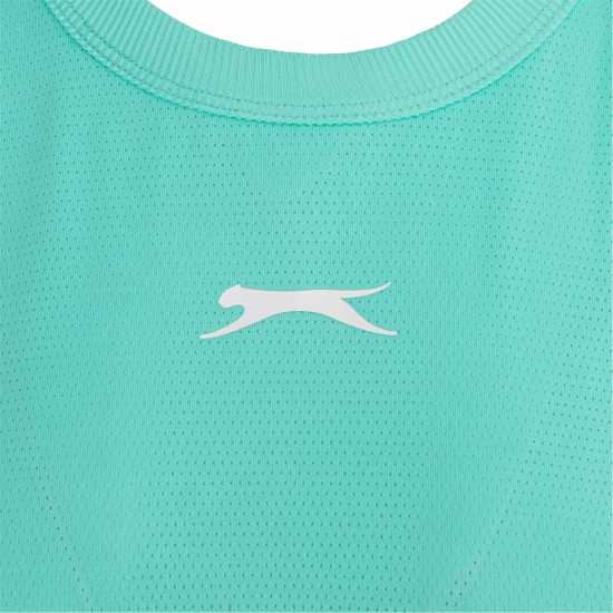 Slazenger Tennis Tank Зелено Дамски потници