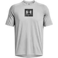 Under Armour Tech Prt Fill Ss Сиво Мъжки тениски с яка