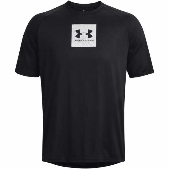 Under Armour Tech Prt Fill Ss Черно Мъжки тениски с яка