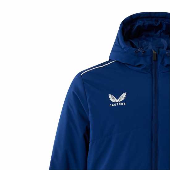 Castore Rangers Training Long Bench Jacket Морска синьо Мъжки грейки