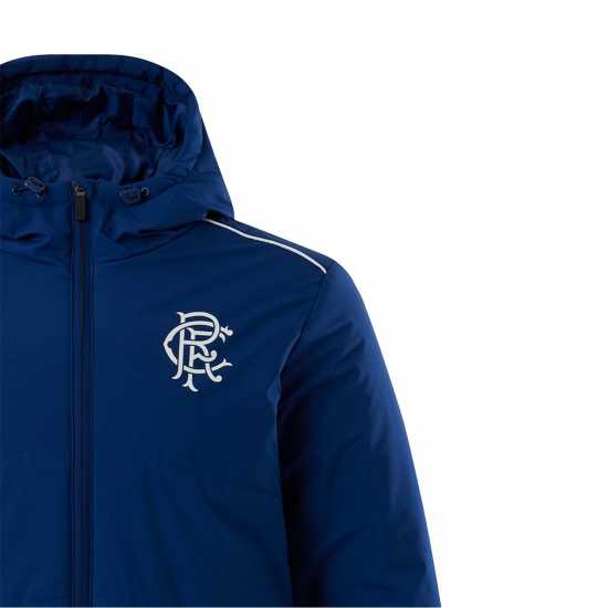 Castore Rangers Training Long Bench Jacket Морска синьо Мъжки грейки