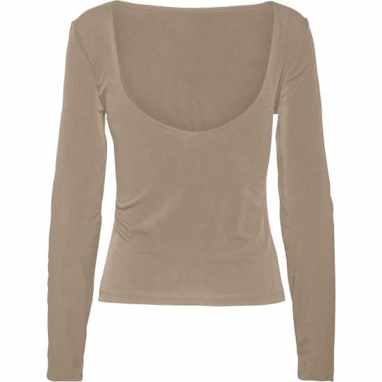 Vero Moda Vm Ls Opbck Top Ld99 Сребриста Минк Vero Moda