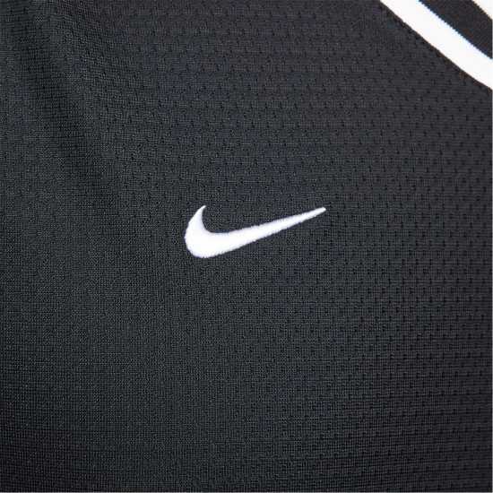 Nike DNA Men's Dri-FIT Basketball Jersey Черно/Бяло Мъжки тениски с яка