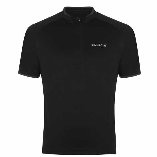 Pinnacle Cycling Short Sleeve Jersey Mens Черно Мъжки ризи