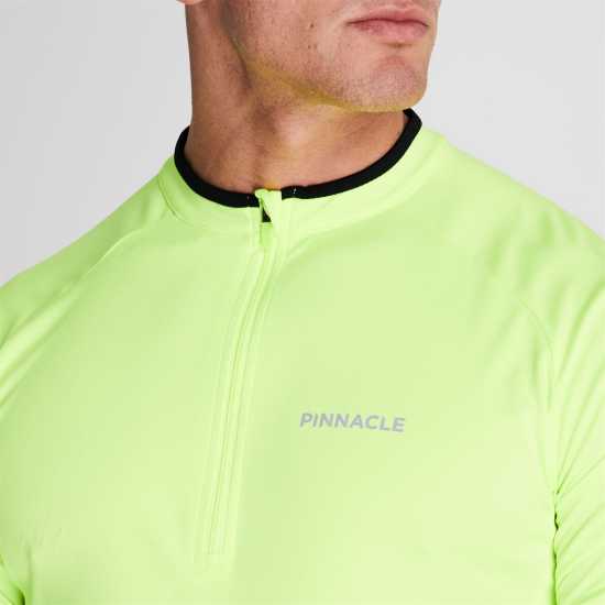 Pinnacle Cycling Short Sleeve Jersey Mens Жълто Мъжки ризи