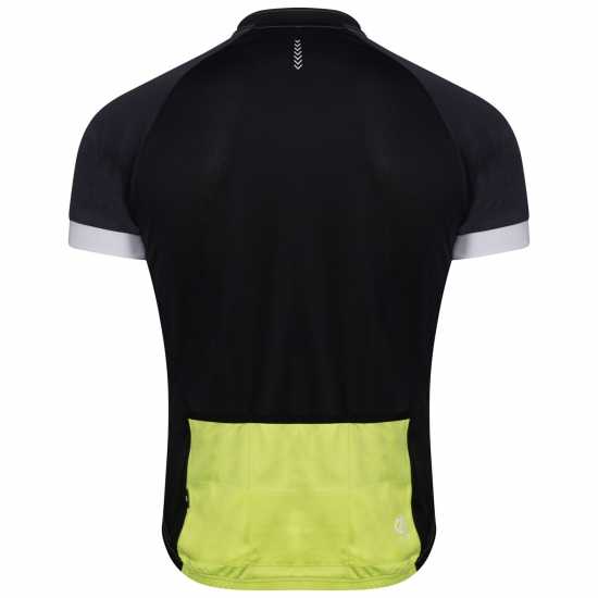 Dare2B Dare 2B 2B Protraction Jersey Cycling Top Mens Жълто/Ебони Мъжки тениски с яка