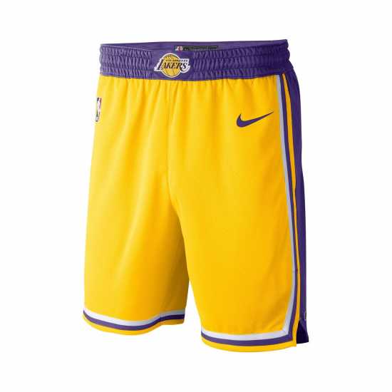 Nike Heat Icon Edition Men's Nike NBA Swingman Shorts Лейкърс Мъжко облекло за едри хора