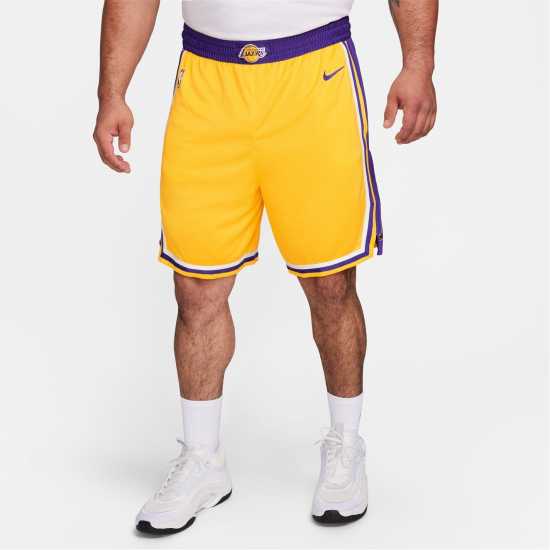 Nike Heat Icon Edition Men's Nike NBA Swingman Shorts Лейкърс Мъжко облекло за едри хора