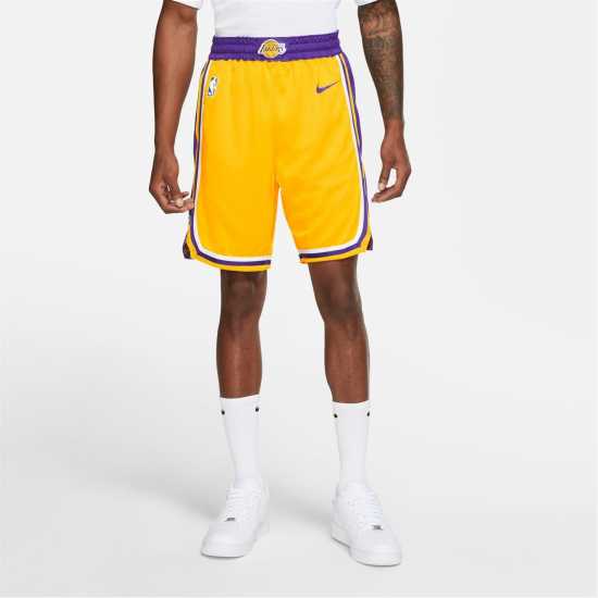 Nike Heat Icon Edition Men's Nike NBA Swingman Shorts Лейкърс Мъжко облекло за едри хора