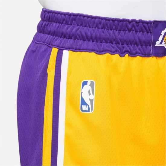 Nike Heat Icon Edition Men's Nike NBA Swingman Shorts Лейкърс Мъжко облекло за едри хора