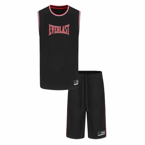 Everlast Basketball Set Mens Черно/Червено Мъжко облекло за едри хора