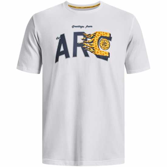 Under Armour Мъжка Риза Armour Ua Curry Arc Ss T-Shirt Mens Бяло/Сиво Мъжки ризи