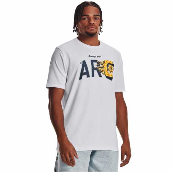 Under Armour Мъжка Риза Armour Ua Curry Arc Ss T-Shirt Mens Бяло/Сиво Мъжки ризи