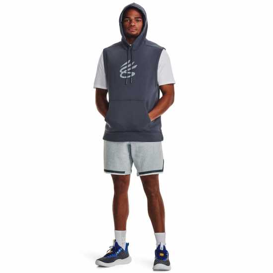 Under Armour Мъжка Риза Armour Ua Curry Arc Ss T-Shirt Mens Бяло/Сиво Мъжки ризи