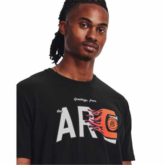 Under Armour Мъжка Риза Armour Ua Curry Arc Ss T-Shirt Mens Черно/Бяло Мъжки ризи