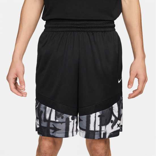 Nike Icon Men's 8 Dri-FIT Basketball Shorts Студено сиво/Черно Мъжки къси панталони