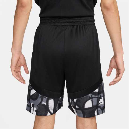 Nike Icon Men's 8 Dri-FIT Basketball Shorts Студено сиво/Черно Мъжки къси панталони