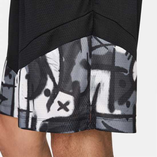 Nike Icon Men's 8 Dri-FIT Basketball Shorts Студено сиво/Черно Мъжки къси панталони