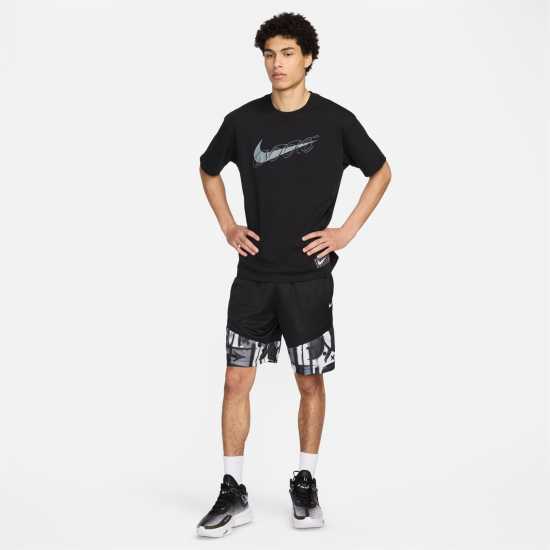 Nike Icon Men's 8 Dri-FIT Basketball Shorts Студено сиво/Черно Мъжки къси панталони