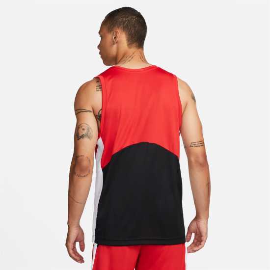 Nike Dri-FIT Starting 5 Men's Basketball Jersey Red/Black Мъжки тениски с яка