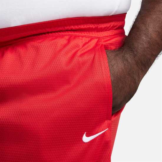 Nike Dri-FIT Icon Men's 8 Basketball Shorts Red/White Мъжко облекло за едри хора