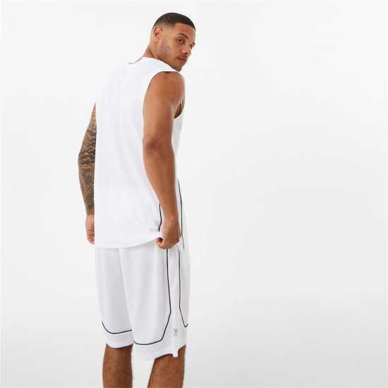 Everlast Basketball Jersey Mens Бяло Мъжко облекло за едри хора