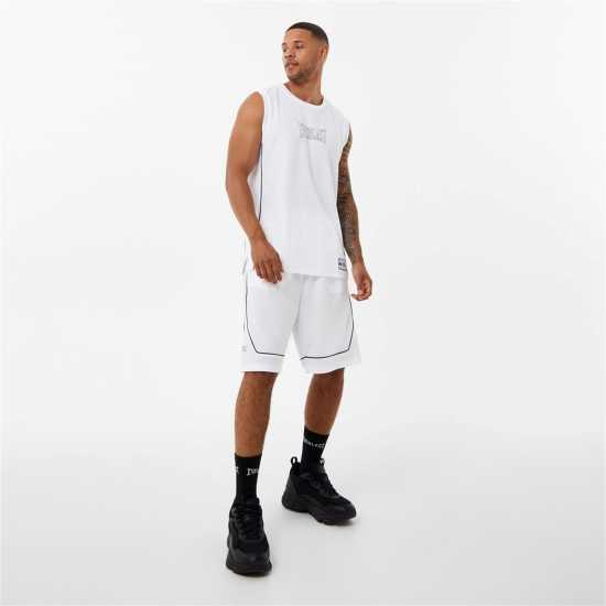 Everlast Basketball Jersey Mens Бяло Мъжко облекло за едри хора