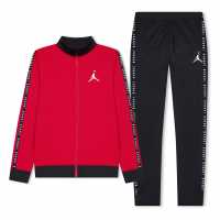 Air Jordan Tape Tracksuit Juniors Червен/Черен Детски спортни екипи