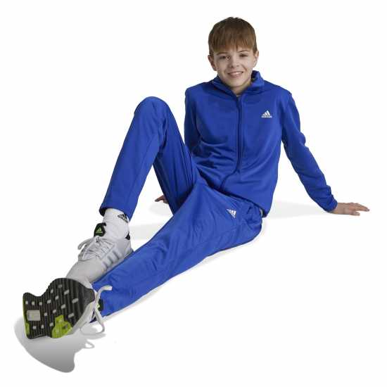 Adidas Linea Poly Suit Junior Boys Полу прозрачен син Детски спортни екипи