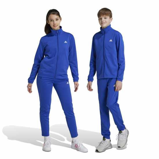 Adidas Linea Poly Suit Junior Boys Полу прозрачен син Детски спортни екипи