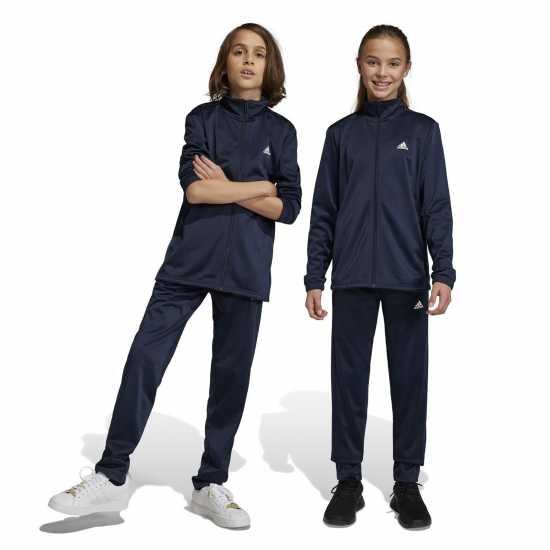 Adidas Linea Poly Suit Junior Boys Legend Ink/Wht Детски спортни екипи