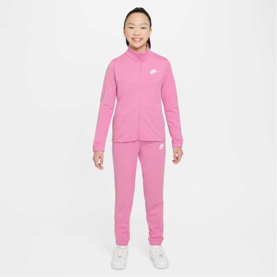 Nike Детски Спортен Екип Nsw Poly Tracksuit Juniors Фламинго розово 