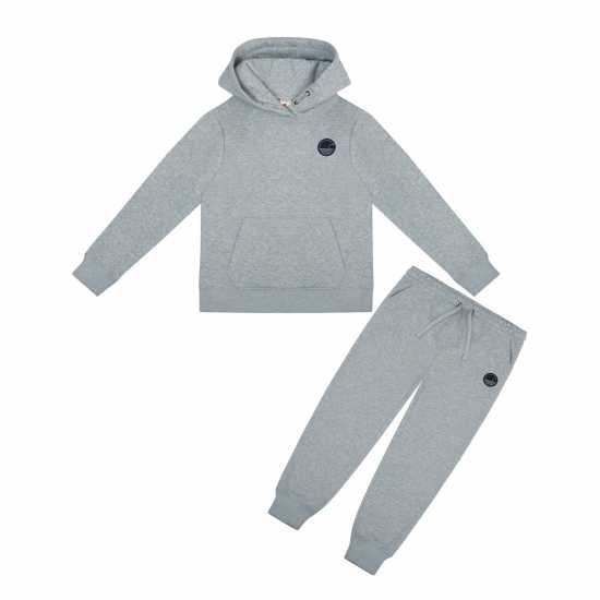 Soulcal Signature Oth And Jogger Set Juniors 7-13 Yrs Сив марл Детски полар